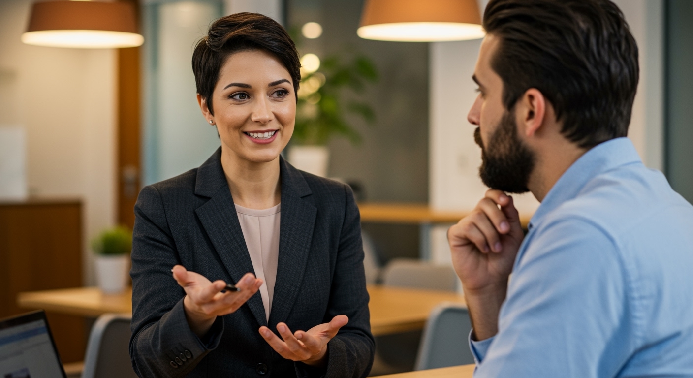 Real estate professional discussing mortgage lending and inflation impact.