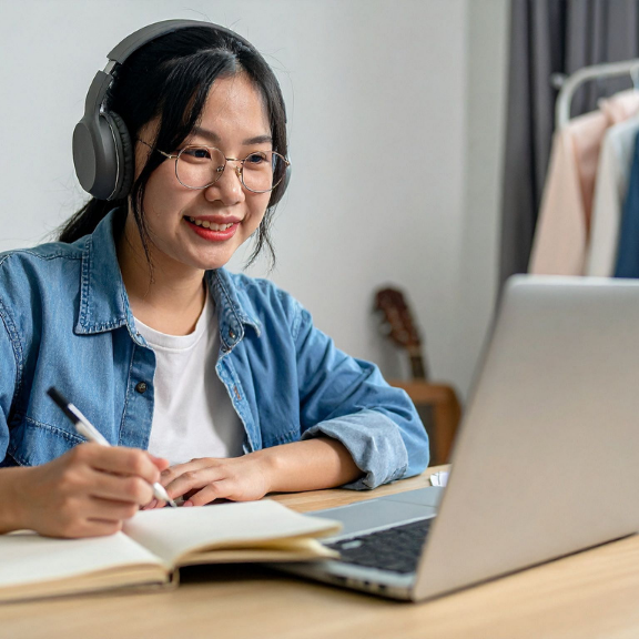 real estate agent taking online course at RealEstateU