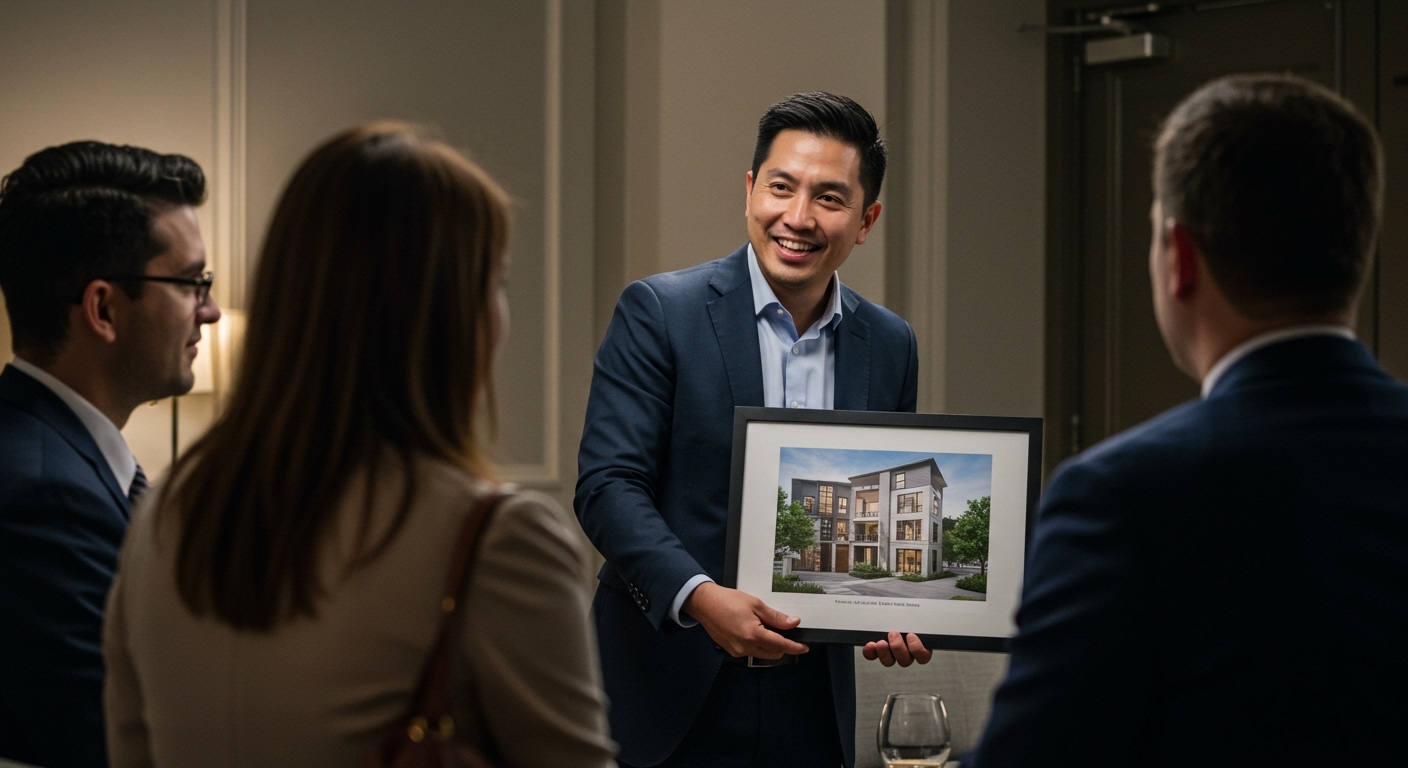 Exclusive Pocket Listing showing with a small group of potential buyers